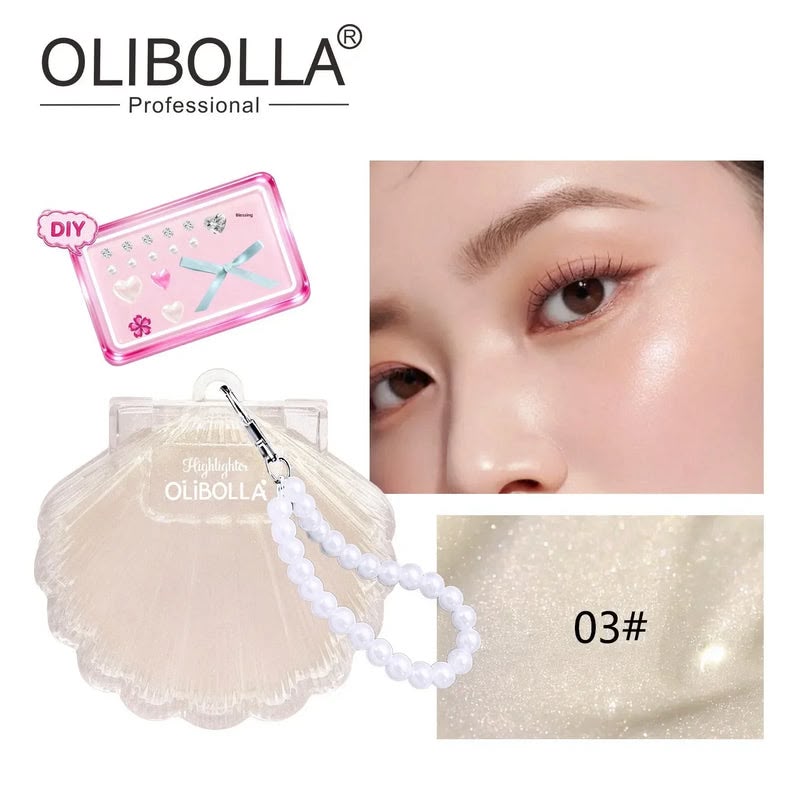 Olibolla Shell Bling 3D Highlighter Blush