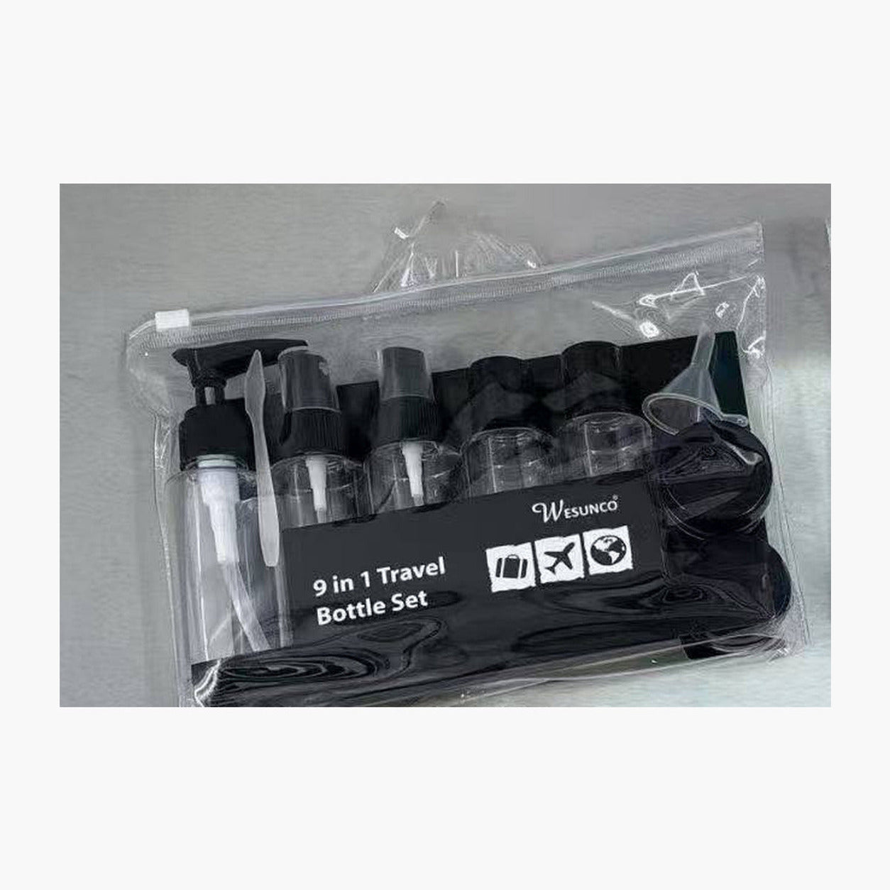Wesunco 9-in-1 Travel Bottle Set