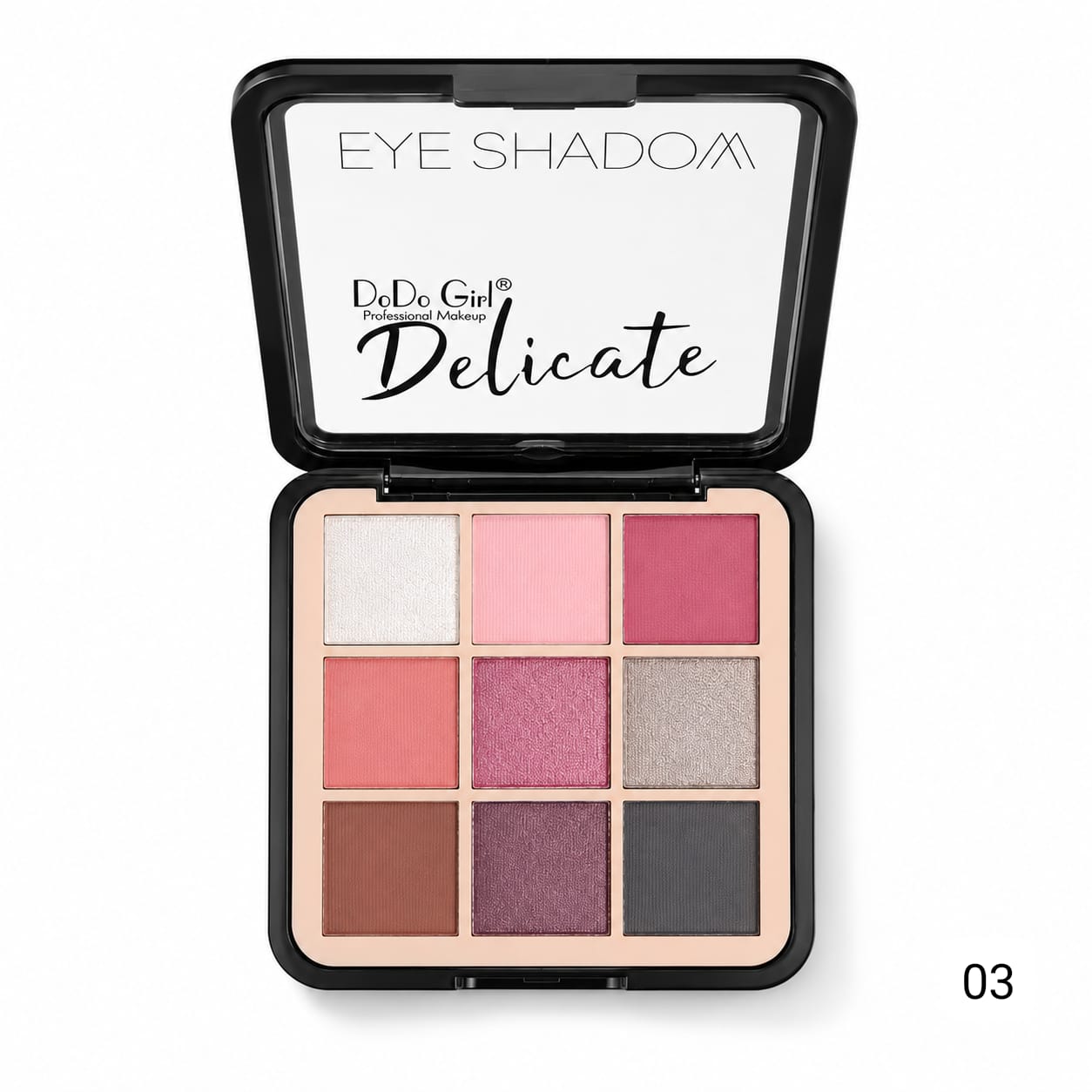Dodo Girl Delicate Eyeshadow palette angle