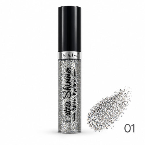 Dodo Girl Extra Shimmer Glitter Eyeliner shade 01 Silver
