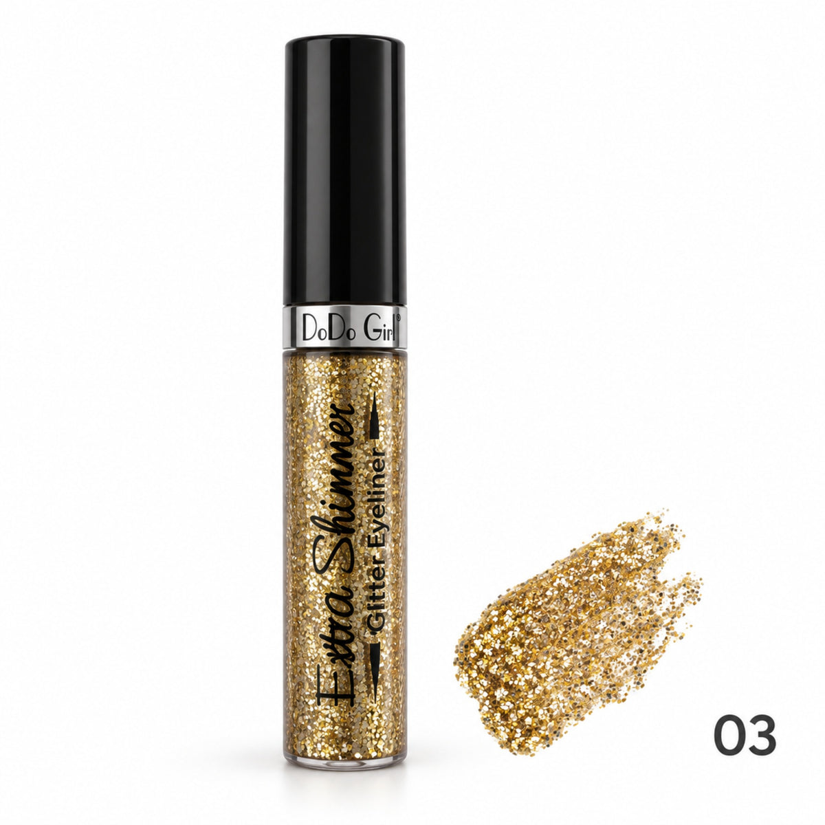 Dodo Girl Extra Shimmer Glitter Eyeliner shade 03 Gold