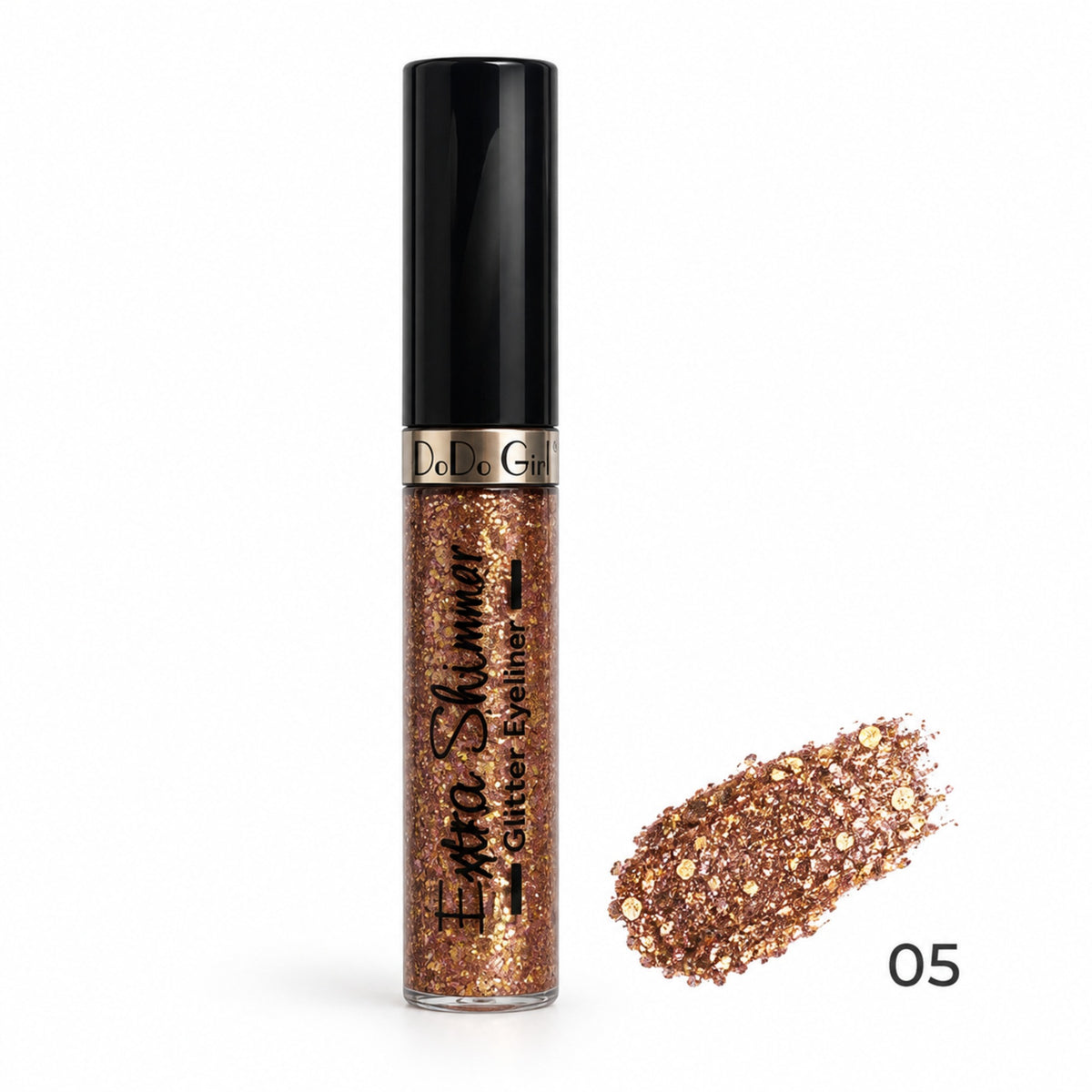 Dodo Girl Extra Shimmer Glitter Eyeliner shade 05 Rose Copper