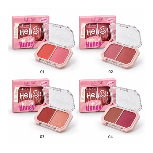 Dodo Girl Hello Honey Blusher shades 01 to 04