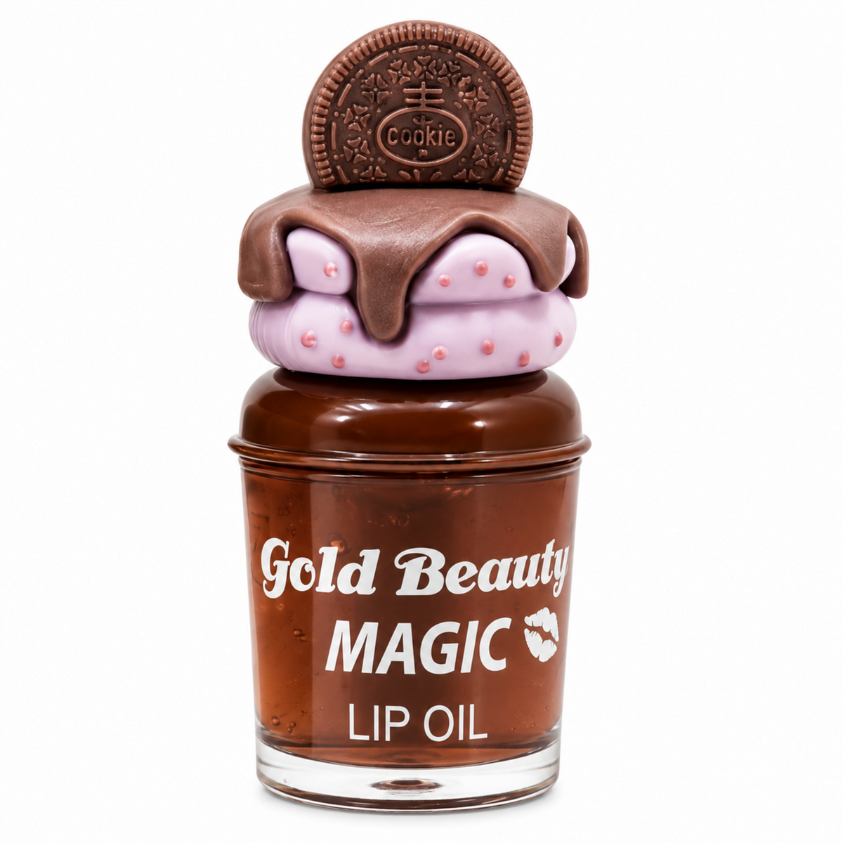 Gold Beauty Magic Lip Oil A178 Cookie | زيت شفاه جولد بيوتي كوكيز