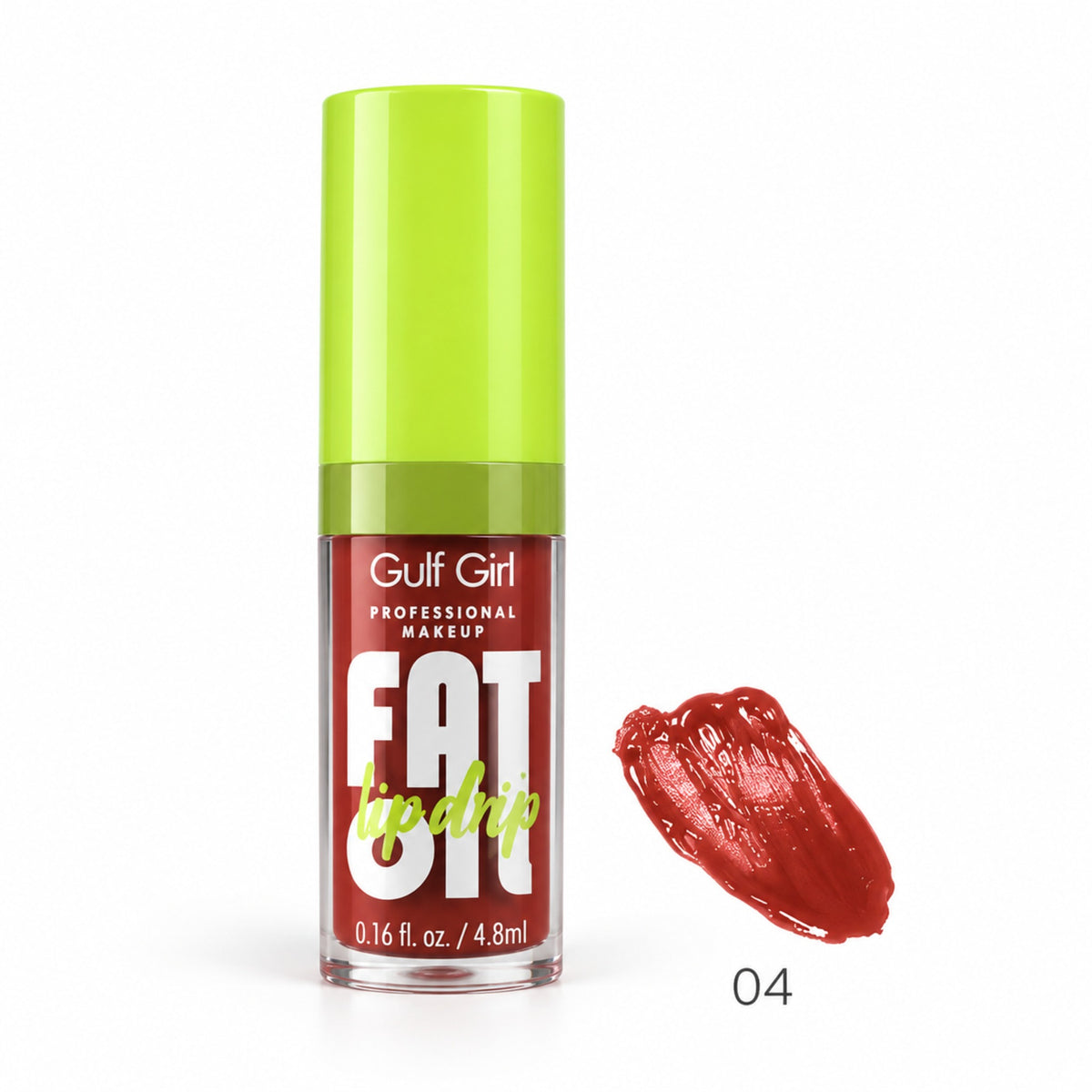 Gulf Girl FAT Oil Lip Drip shade 04 coral red