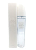Marom Avon Pur Blanca Eau De Toilette fragrance spray in a clear glass bottle with its minimalist white box.