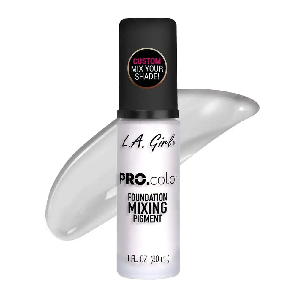 Marom L.A. Girl Pro Color Foundation Mixing Pigment in a clear 30ml squeeze tube for custom shade adjustment