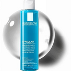 Marom La Roche Posay Effaclar Astringent Lotion for oily, acne-prone skin in a blue 200ml bottle.