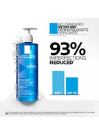 Marom La Roche Posay Effaclar Purifying Foaming Gel bottle with clinical results chart for acne-prone skin