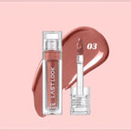 Marom LAST LOOK hydrating lip gloss in shade 03, a warm neutral mauve with a high-shine finish and precision wand.