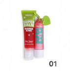 Marom Pops! Mini Tango Mango Kiwi Super Balm duo set featuring a red squeeze tube and a pink glossy butter balm stick.