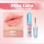 Marom Miss Lara hydrating lip gloss serum in shade 01 with a high-shine finish and applicator wand