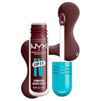 Marom NYX PROFESSIONAL MAKEUP Lip I.V. Hydrating Gloss Stain in a deep berry shade with a precision applicator