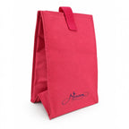 Marom pink insulated cooling bag with a top handle and a minimalist design, perfect for keeping food and drinks cool.