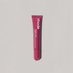 Marom rhode Peptide Lip Tint in a deep berry shade, a restorative and hydrating lip treatment in a squeeze tube.