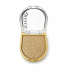 Marom Romantic Color Revery face palette featuring a textured gold shimmer powder in a compact case