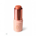 Marom Ruby Rose creamy blush stick in a peach shade with a metallic rose gold cap for a radiant, dewy finish.