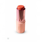 Marom Ruby Rose creamy blush stick in shade 02 with a pink metallic cap and peach-toned twist-up applicator
