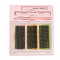 Marom Sugar Girls all-in-one eyelash kit with cluster lashes, pink applicator, eyeliner bond, and lash remover.