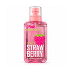 Little Pink Juicy Strawberry Body Mist 200 ml pink spray bottle front view with extra white margins