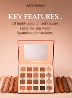 Monaya Y001 Purer Color Shadow Palette shades