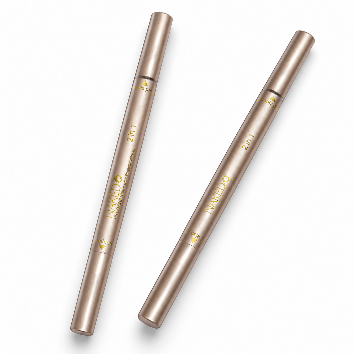 Naked6 2 in 1 eyeliner and tinted eyebrow pen product view