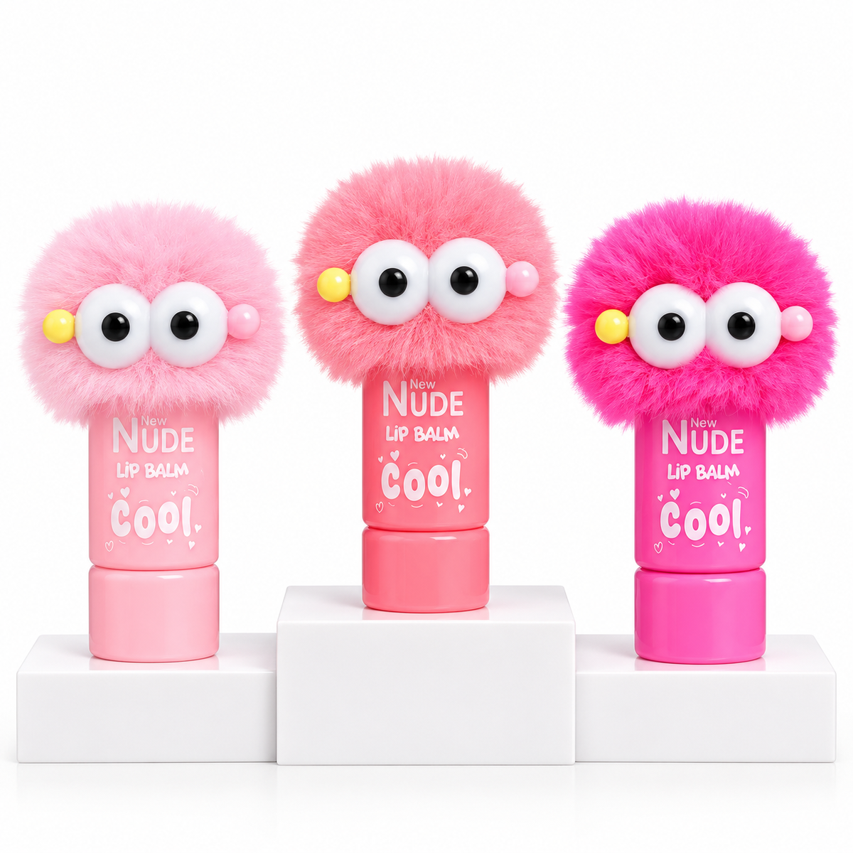 New Nude COOL lip balm three colors