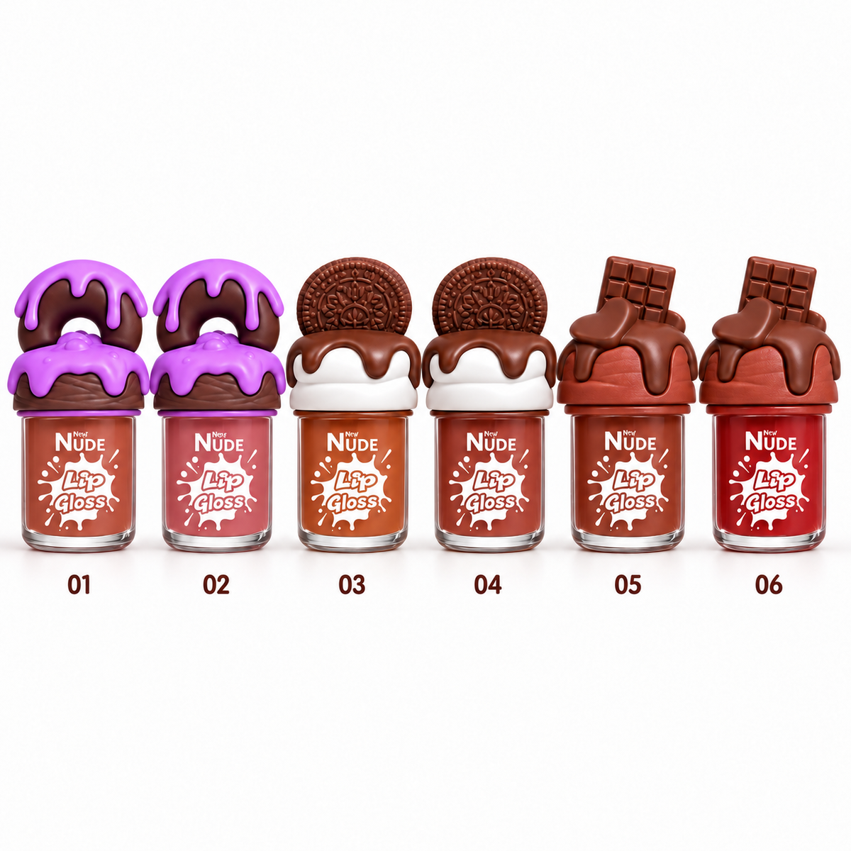New Nude Lip Gloss N4014 All six shades