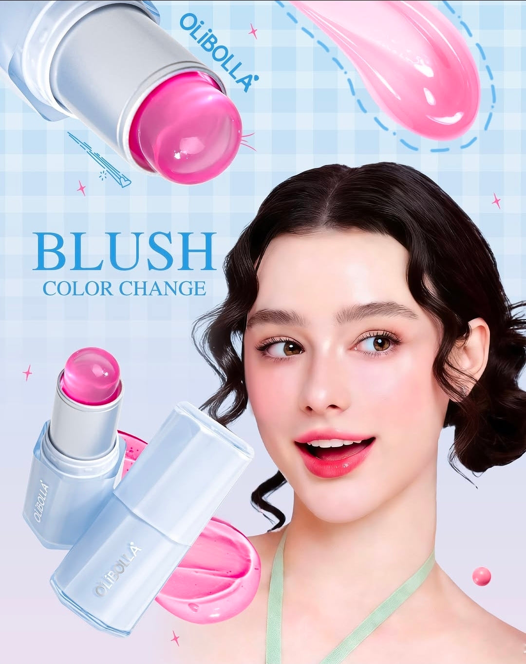 Olibolla Butterfly Bliss Blush Stick packaging