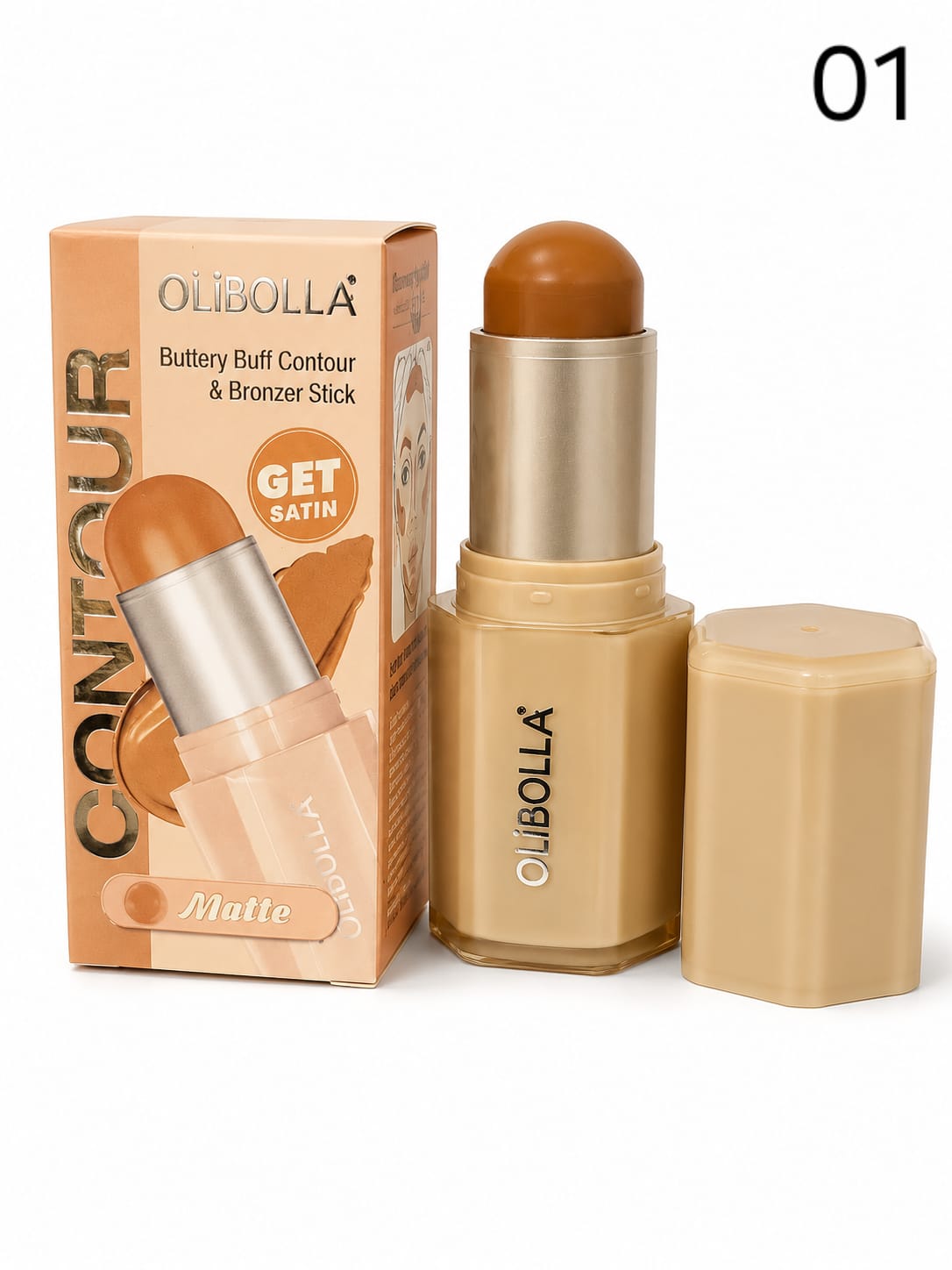 Olibolla Buttery Buff Contour and Bronzer Stick shade 01