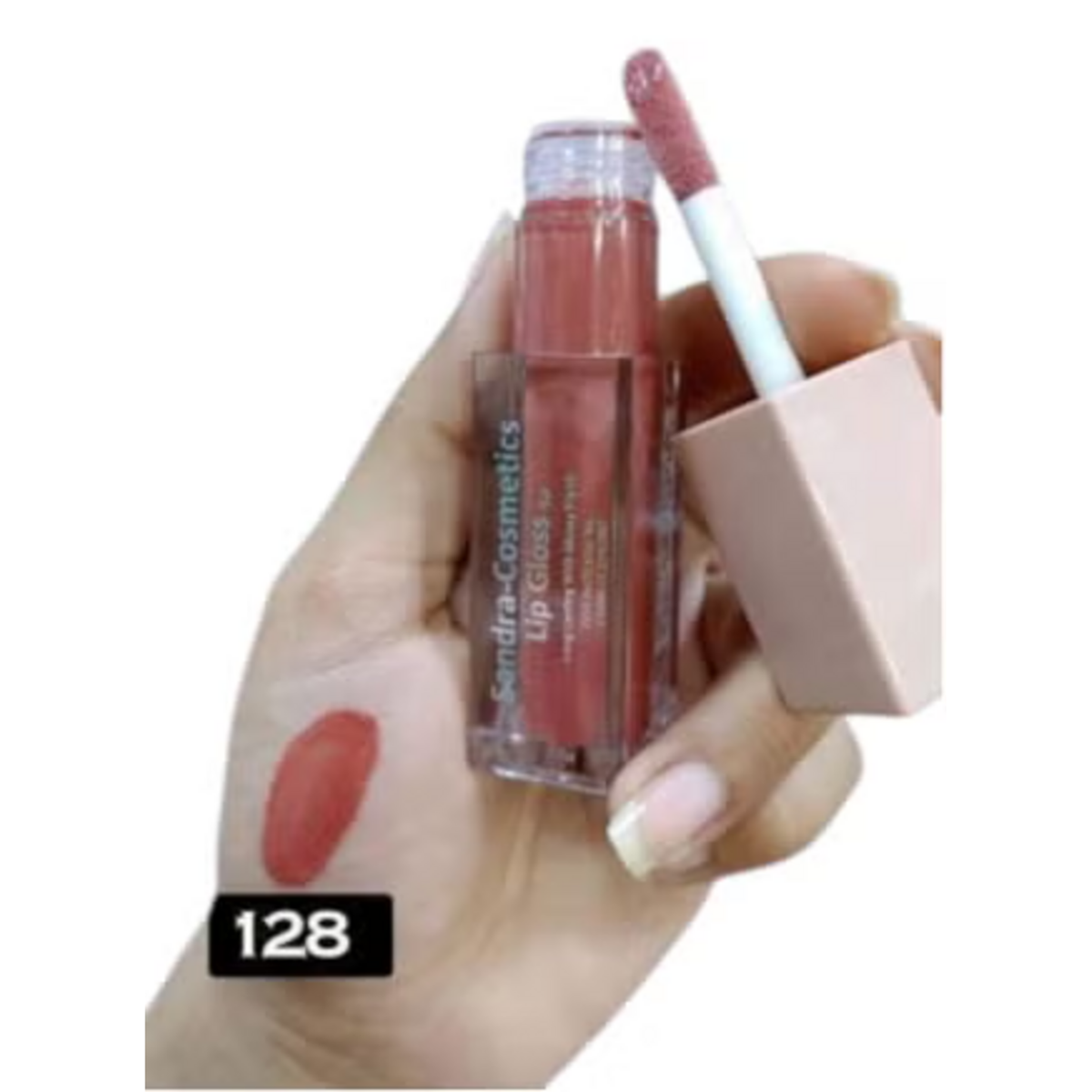 Sandra Long-Lasting Lip Gloss Gel shade No. 128