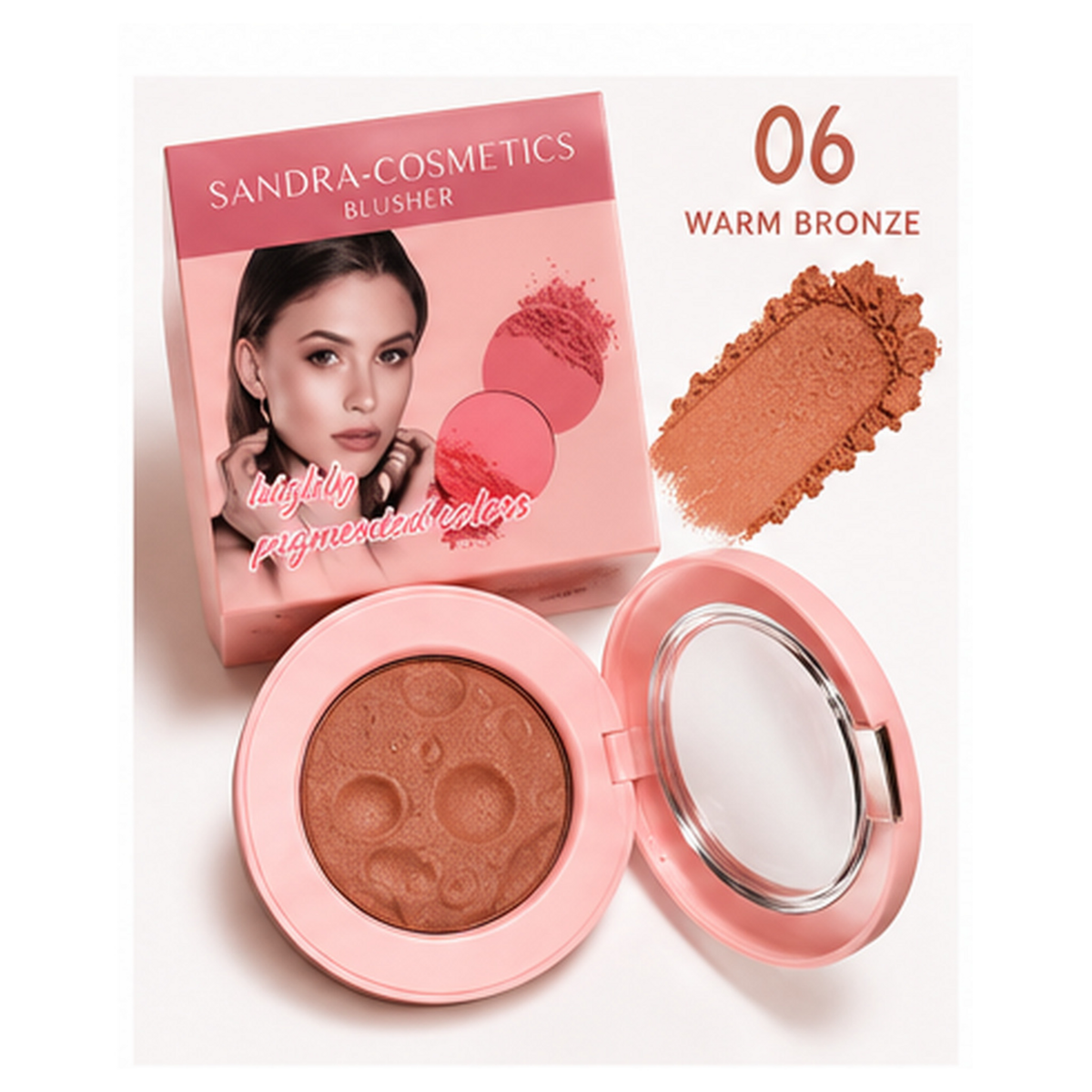 Sandra Cosmetics Blusher shade 06 Warm Bronze