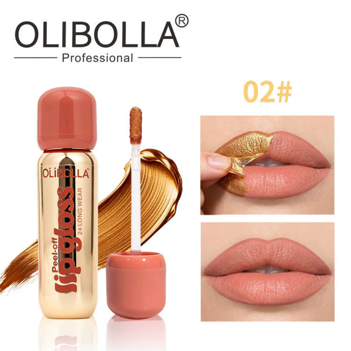Olibolla Ultra Chic Peel-Off Lip Gloss shade 02