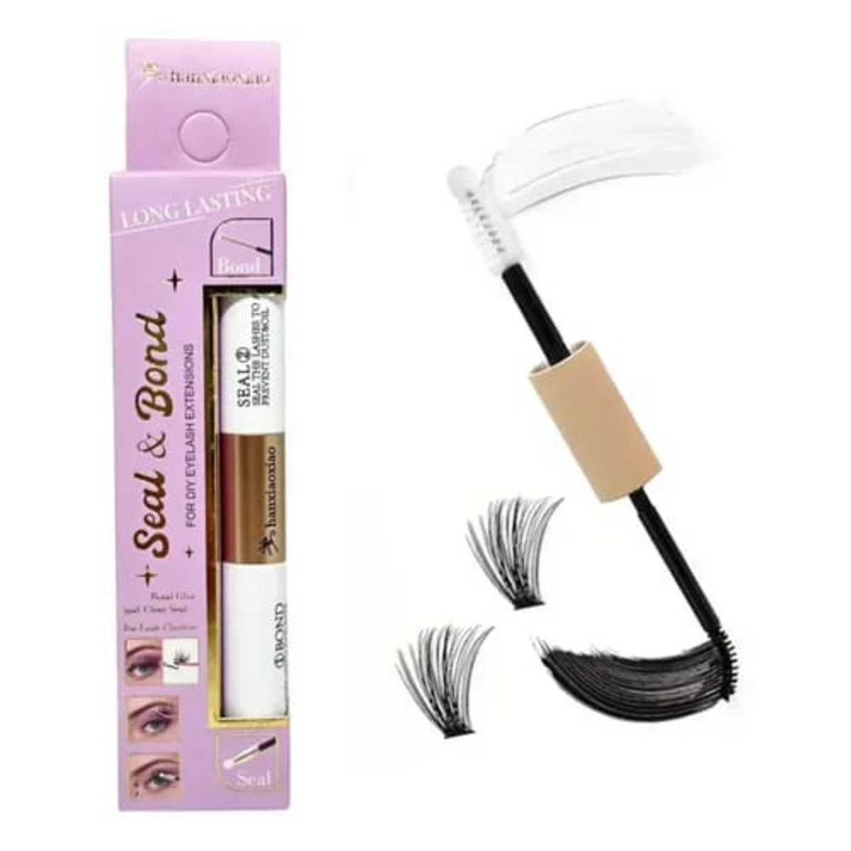 HENGFANG Seal and Bond DIY eyelash extension duo with applicators