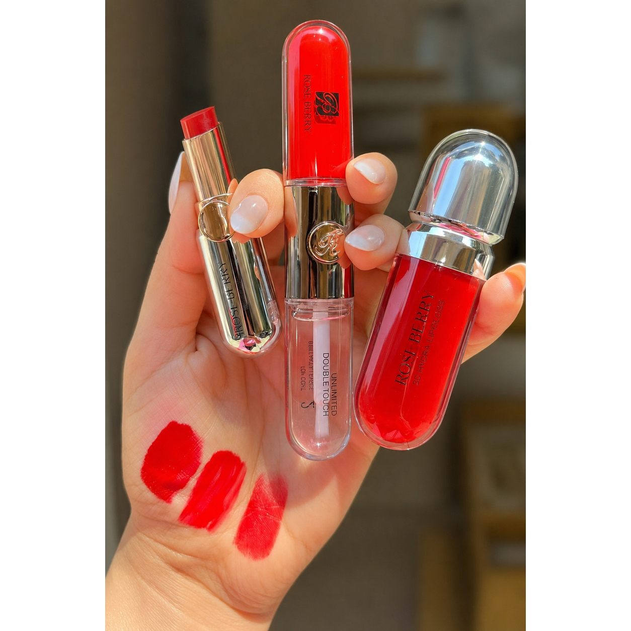 Rose Berry Pick Your Shine Vibe clean hand swatch shade 03