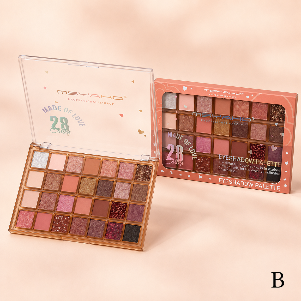 MSYAHO Made of Love 28-Colour Eyeshadow Palette