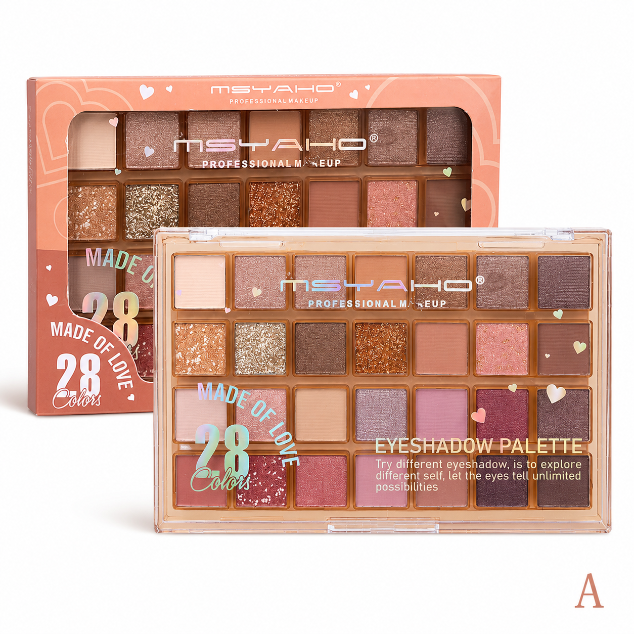 MSYAHO Made of Love 28-Colour Eyeshadow Palette