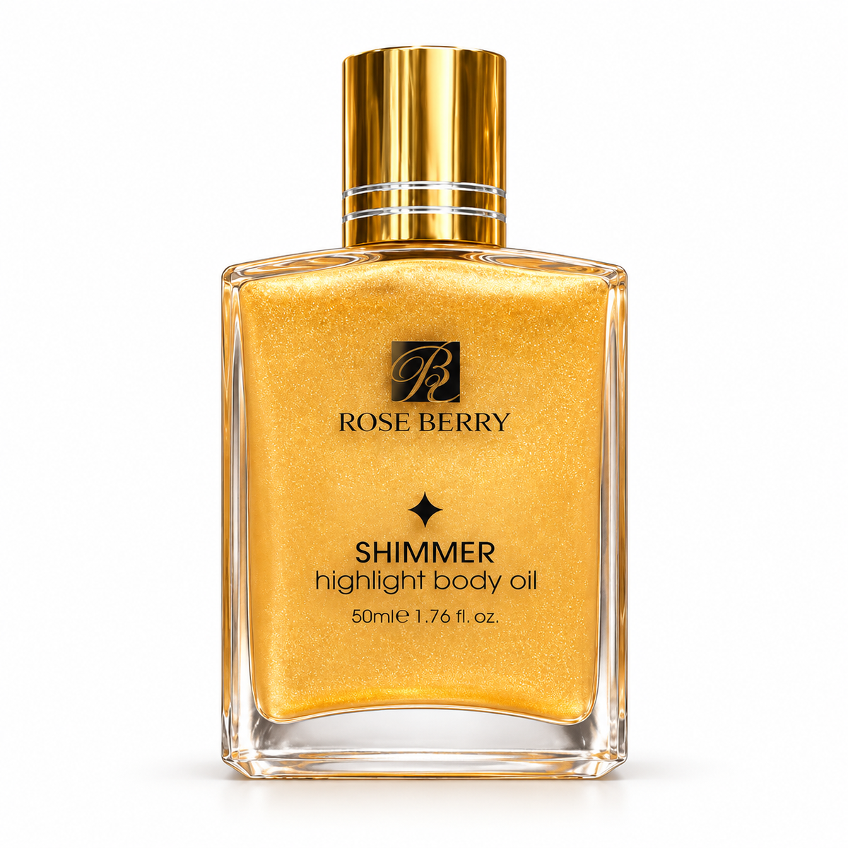 Rose Berry shimmer body oil 50ml - Gold ذهبي
