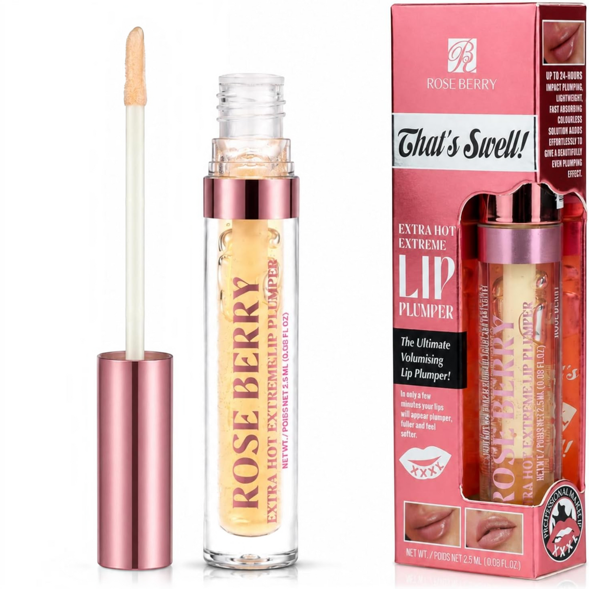 Rose Berry That's Swell Extra Hot Lip Plumper 2.5ml – ملمع ومكبر شفاه روز بيري