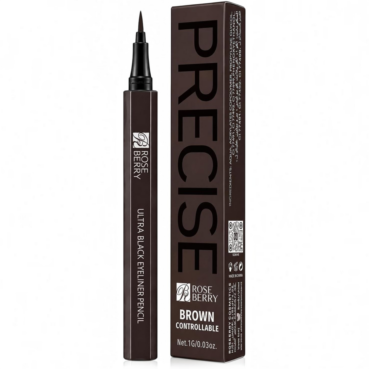 Rose Berry Ultra Fine Eye Liner Brown RB-EL1155