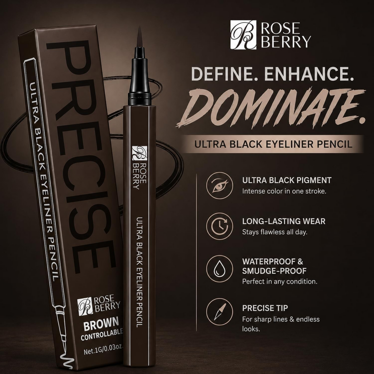 Rose Berry Ultra Fine Eye Liner Brown product image