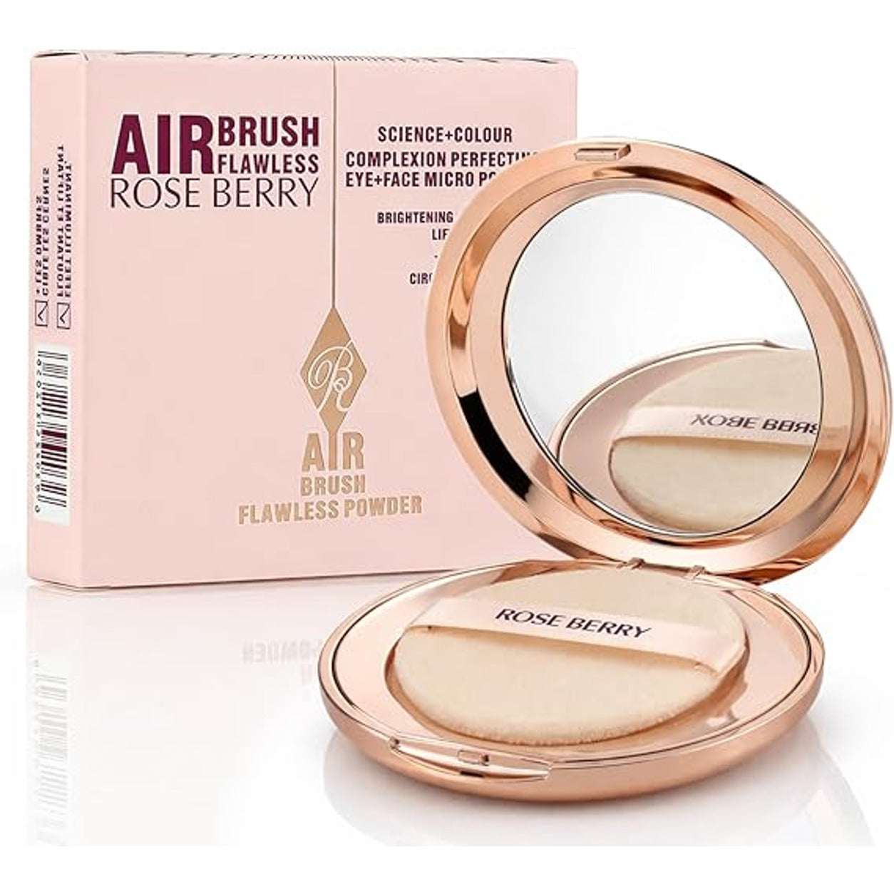 RoseBerry complexion powder packaging