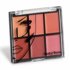 Ruby Rose HB-8089 six-color blush palette angle view