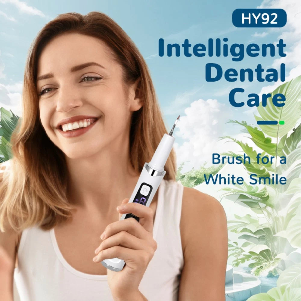 Ultrasonic Tooth Cleaner with LED Light - accessories included