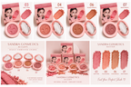 Sandra Cosmetics Blusher SC617A shades 03 04 06 and 07