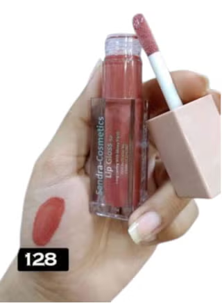 Sandra Long-Lasting Lip Gloss Gel shade No. 128