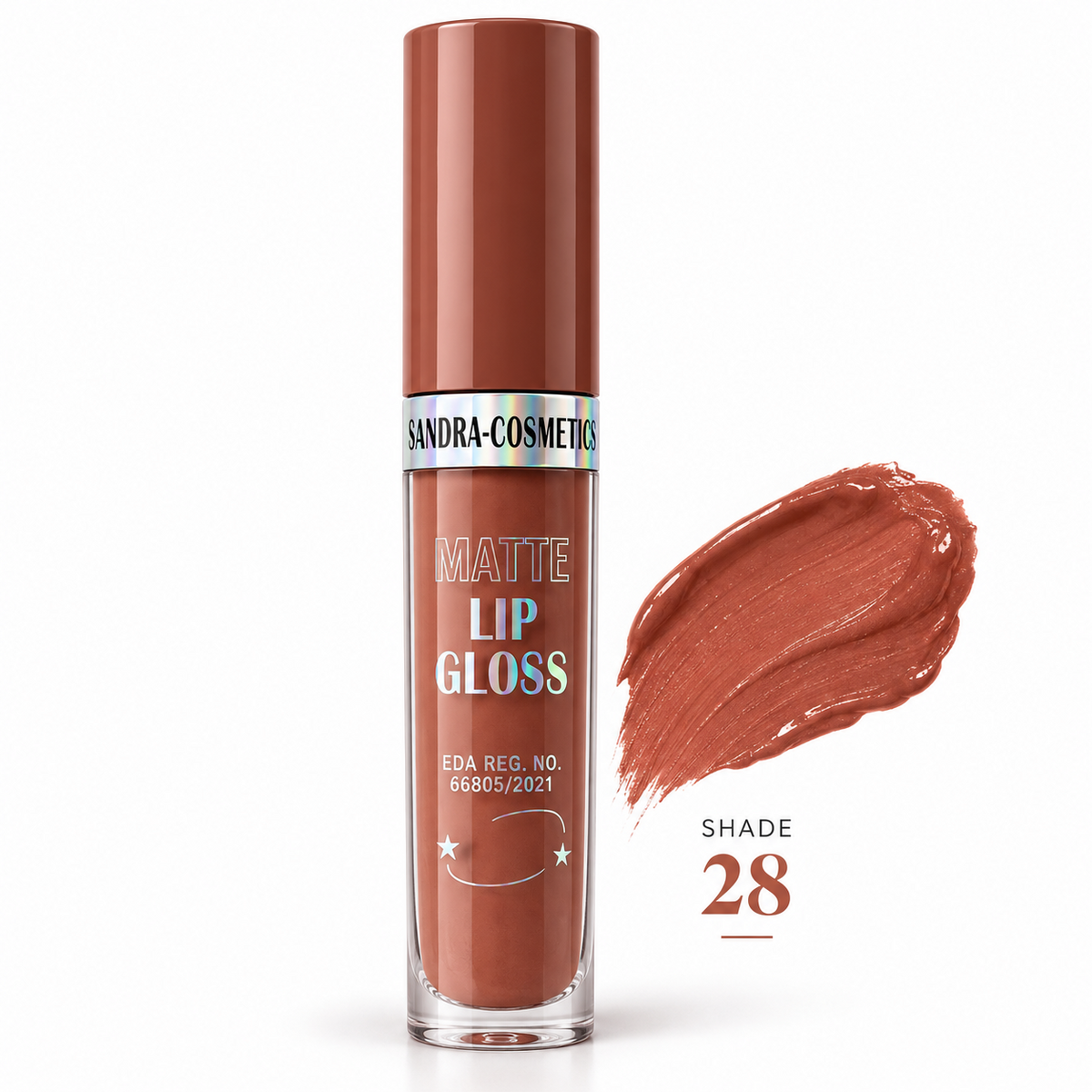 Sandra Cosmetics Matte Lip Gloss shade 28