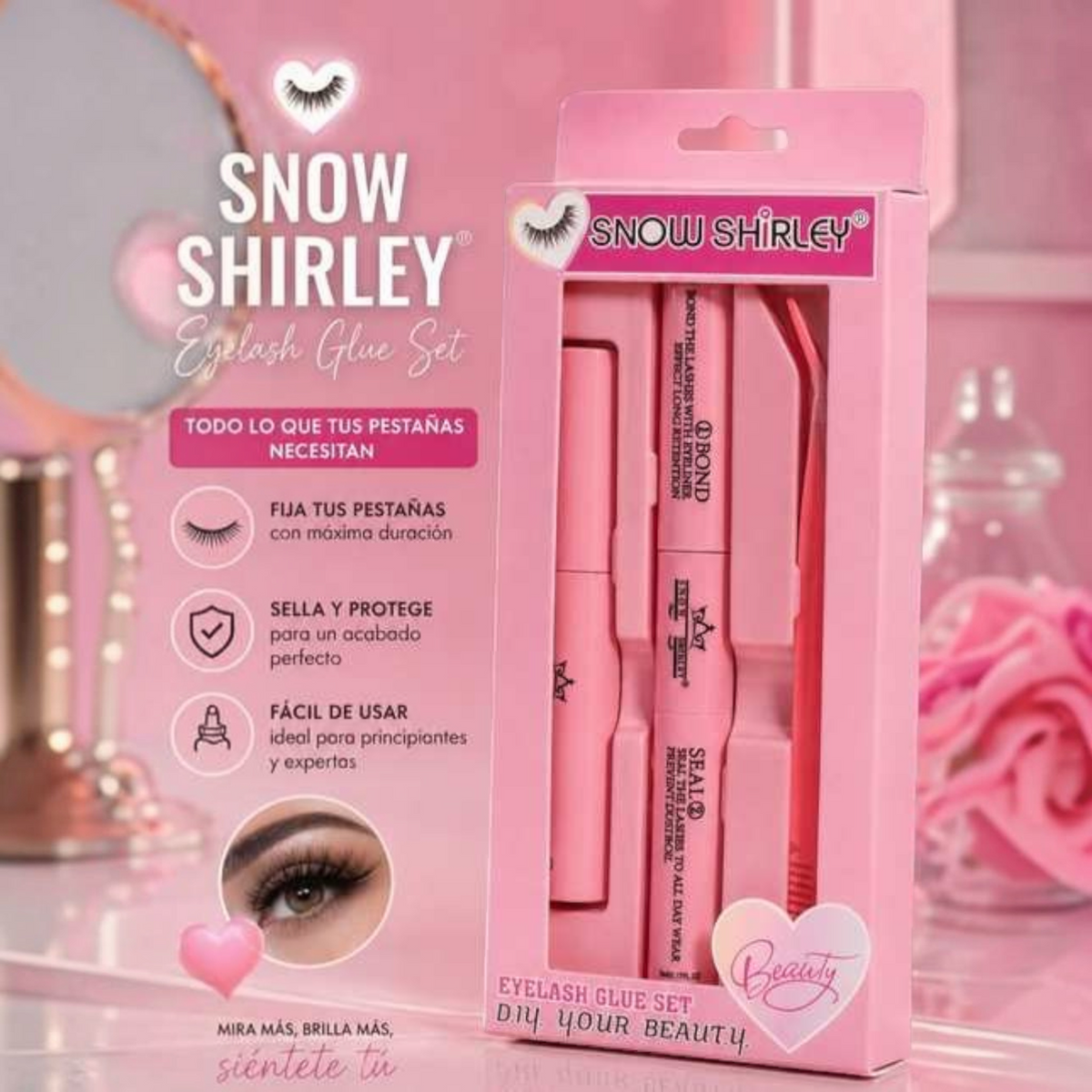SNOW SHIRLEY Eyelash Glue Set - box