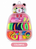 Yunduo bear hair accessories set - colorful variant designed image
